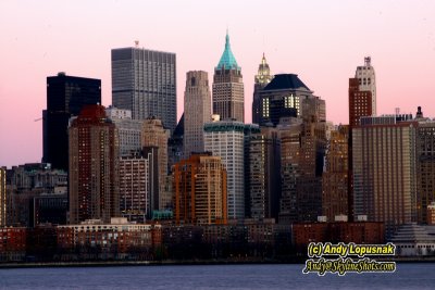 New York's Financial District from Liberty State Park in New Jersey