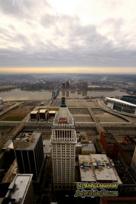 Downtown Cincinnati from the Carew Tower Observation deck