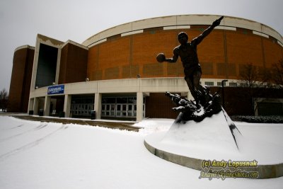 Magic Johnson statue outside the Breslin Center - East Lansing, MI