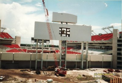 Construction of Raymond James Stadium