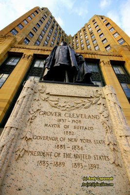 Statue of President Grover Cleveland in Buffalo