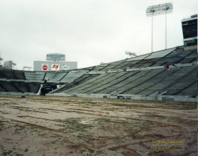 Empty Tampa Stadium a few days before it was demolished