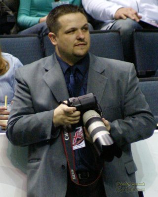 Andy the photographer at the Rampage's 2007 home opener