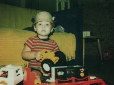 Andy and his ultra-cool straw hat