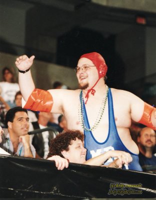 Me as Mr. Pool at a 1999 Storm game