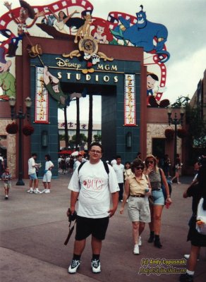 Me at MGM Studios trying at for Jeopardy!