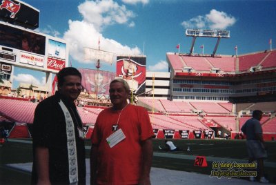 Me and my dad at Raymond James Stadium