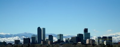 Downtown Denver from City Park