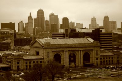 Kansas City's Union Station and downtown skyline