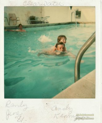 Swimming with my dad