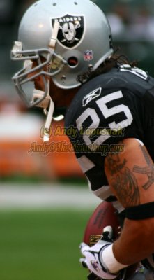 Oakland Raiders RB Justin Fargus