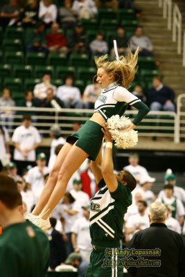 NCAA Michigan State University cheerleader