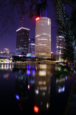 Downtown Tampa, Florida at night