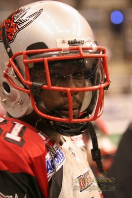 Grand Rapids Rampage defensive back Kevin Gaines