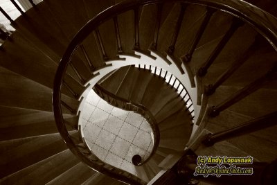 Staircase in the old capital in Iowa City, Iowa