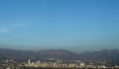 Aerial of Salt Lake City, UT