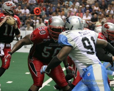 Grand Rapids Rampage lineman Todd Williams & QB Chad Salisbury