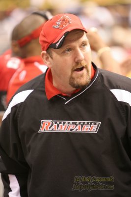 Grand Rapids Rampage line coach Tom Riva