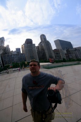 Me at The Bean in Chicago -- June 7, 2007