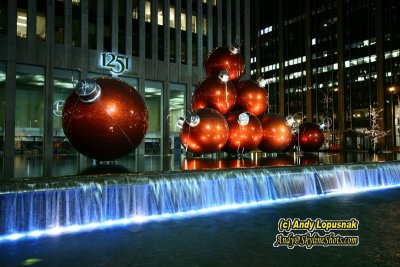 Christmas in New York at Night