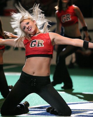 AFL Grand Rapids Rampage cheerleader