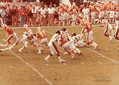Vintage photo of the Bucs-Bears from the 1970s