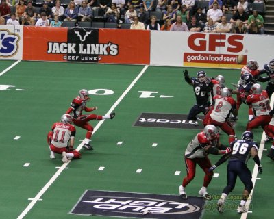 Grand Rapids Rampage kicker Brian Gowins