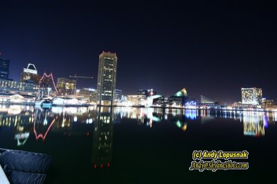 Baltimore Inner Harbor at Night