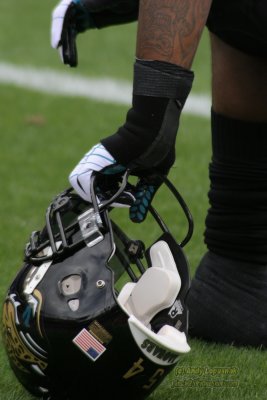 Jacksonville Jaguars football helmet