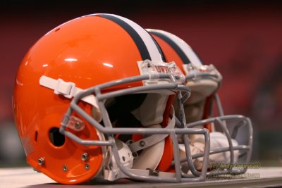 Cleveland Browns helmets