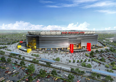 Artist rendering of the New Meadowlands Stadium
