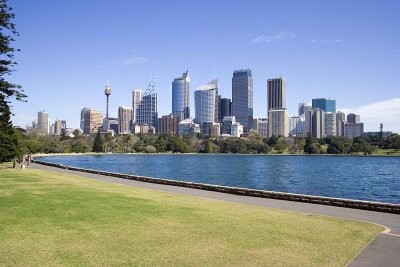 Sydney skyline from Royal Botanic Gardens