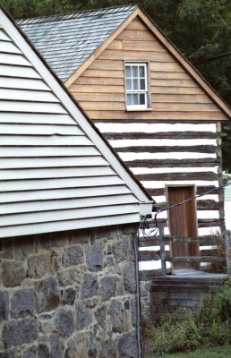 View of the Thomas Isaac Log  Cabin