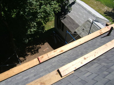 Rear roof work