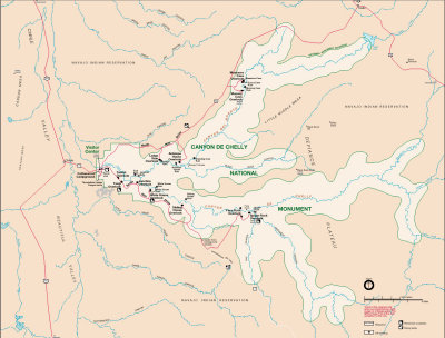 Canyon deChelly Map