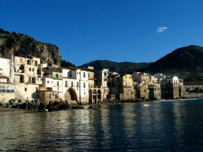 cefalu & the tyrrhenian sea , sicily