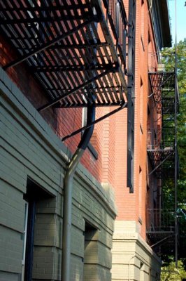 bricks, fire escape - 2