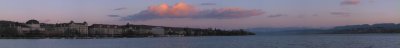 Lake Zurich at sunset (0.6MB)