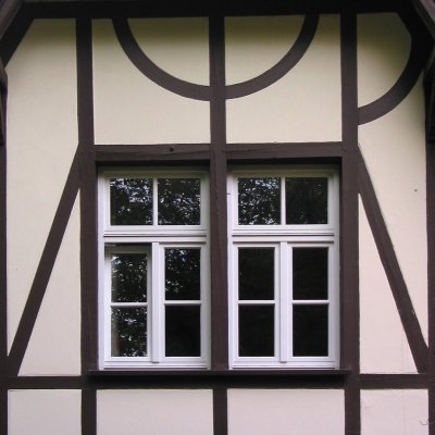 Timber beams and windows