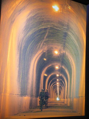 088 pic of Big Savage tunnel pic in the Meyersdale rail station/museum