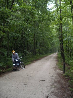 101 one of the long straights W of Ohiopyle