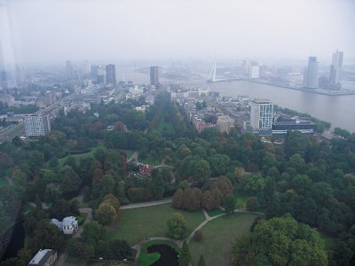 Rotterdam on a hazy day