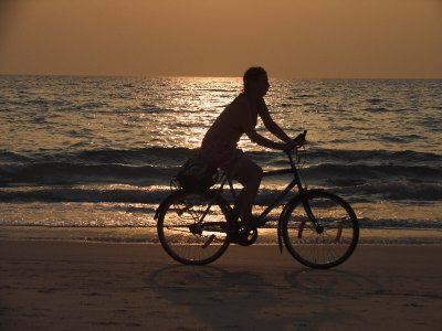 Bicycle at sunset