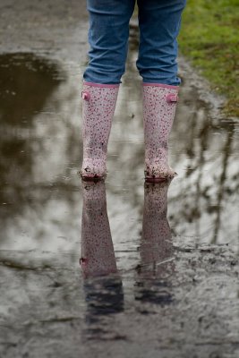 Pink wellies 2