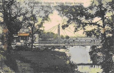 Okoboji Swinging Wagon Bridge 1908