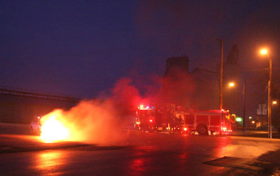 Milford Car Fire March 24, 2007