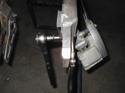 Pin removal from swingarm