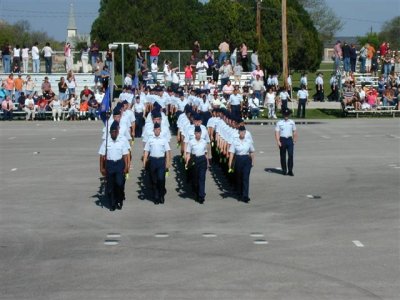 First filght onto the parade field