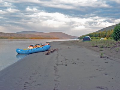 Camping on the Yukon River