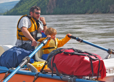 Bill and Hannah on the Yukon River